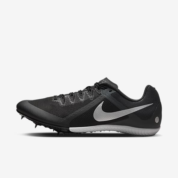Black nike track shoes online